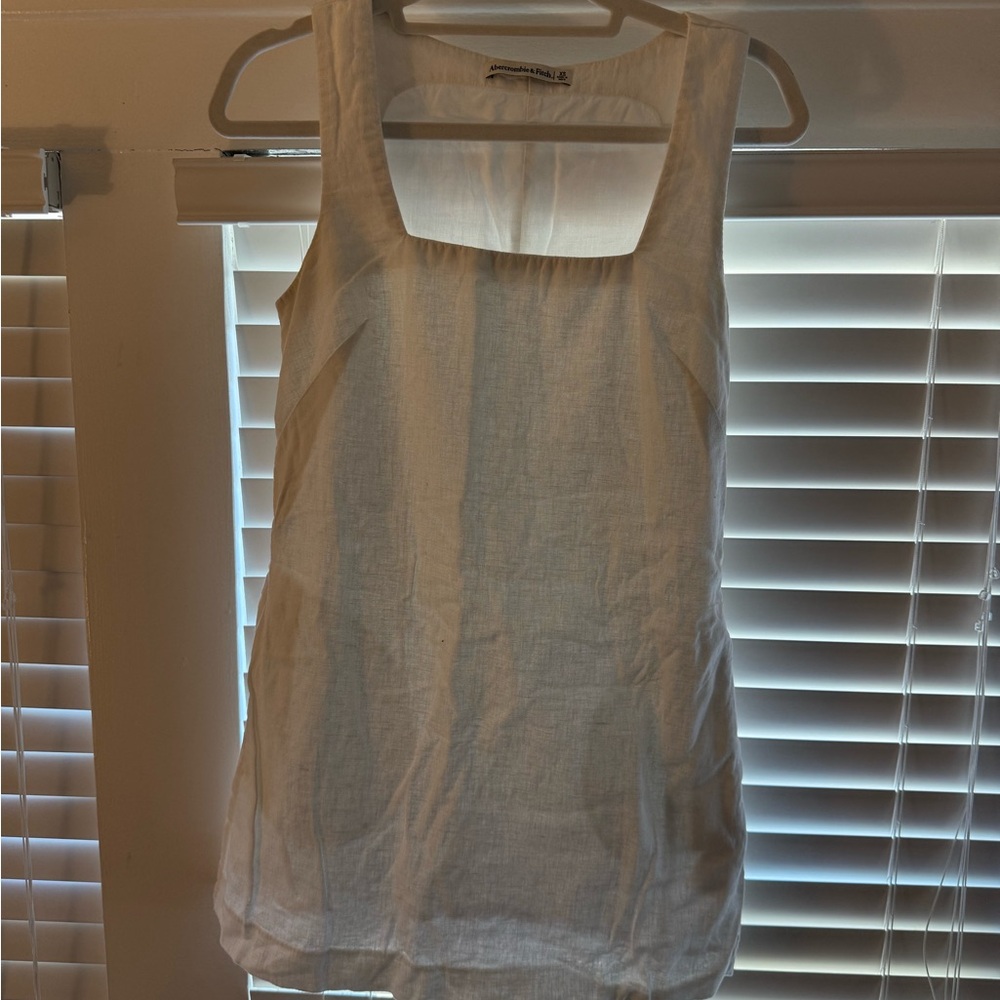 Abercrombie & Fitch White linen Mini Dress